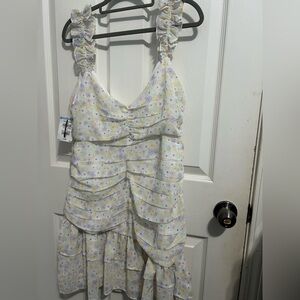 ELODIE Large Floral Ruffled Sundress